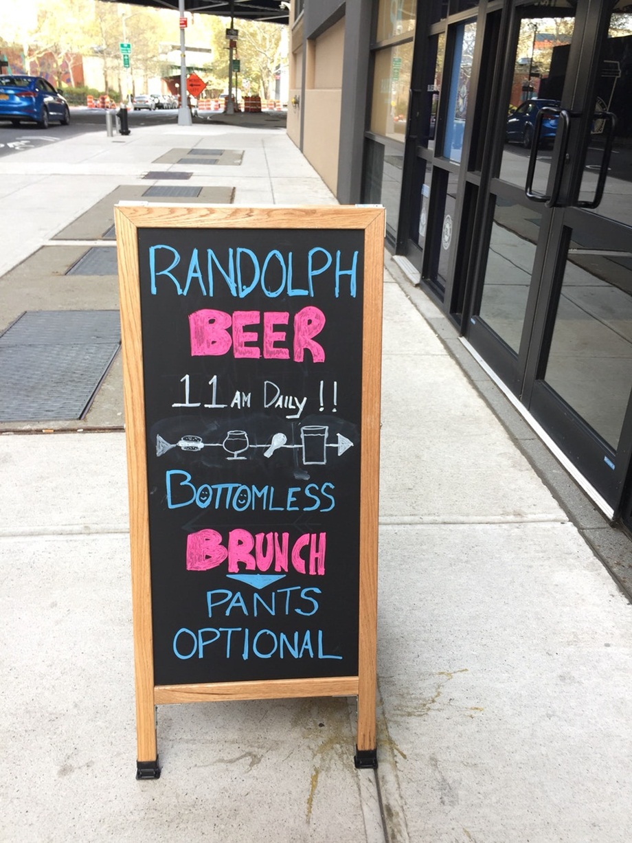 Randolph Beer Restaurant in Brooklyn / Official Menus & Photos