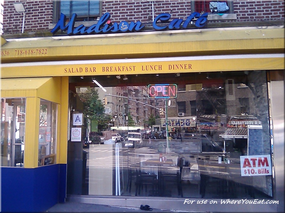 Madison Cafe Restaurant in The Bronx / Official Menus & Photos