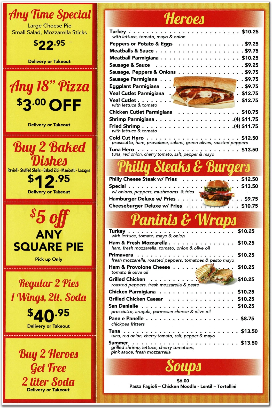 Palermo Pizzeria Restaurant Restaurant in Staten Island / Official Menus & Photos