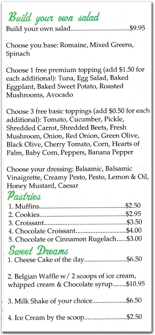 Mixed Greens Restaurant in Brooklyn / Official Menus & Photos