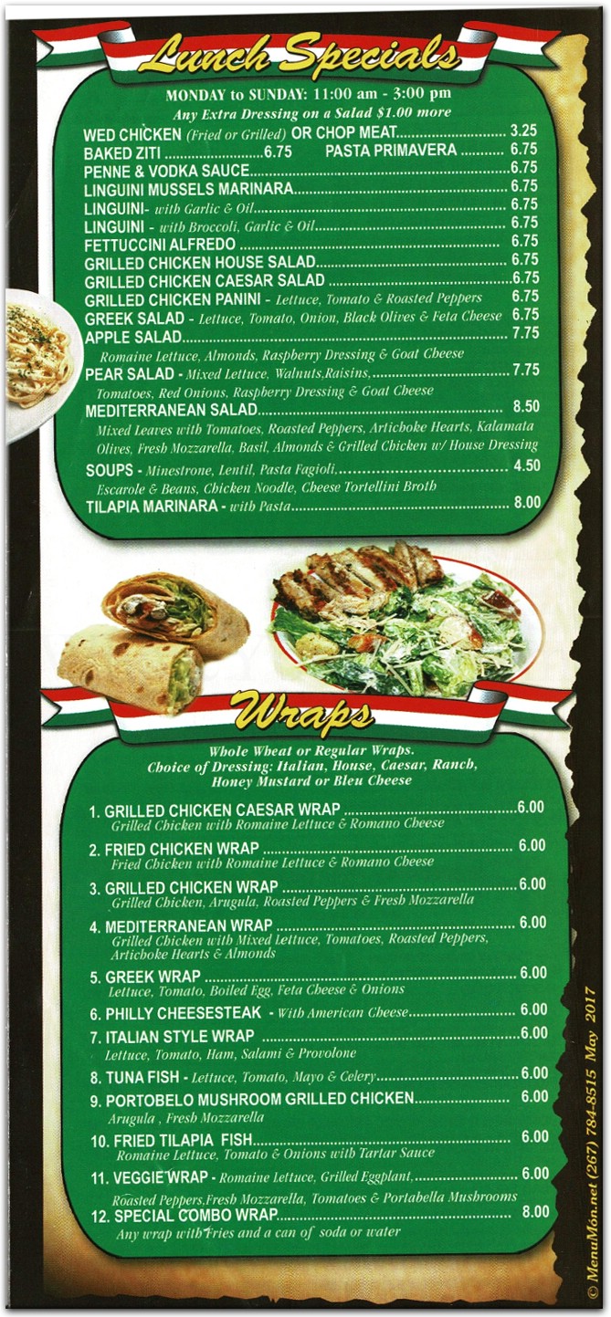 Prince Pizza Restaurant in Brooklyn / Official Menus & Photos