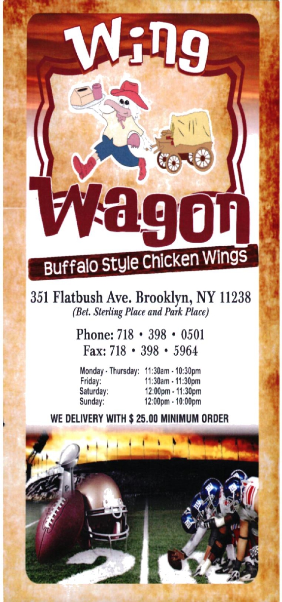 Wing Wagon Restaurant in Brooklyn / Official Menus & Photos