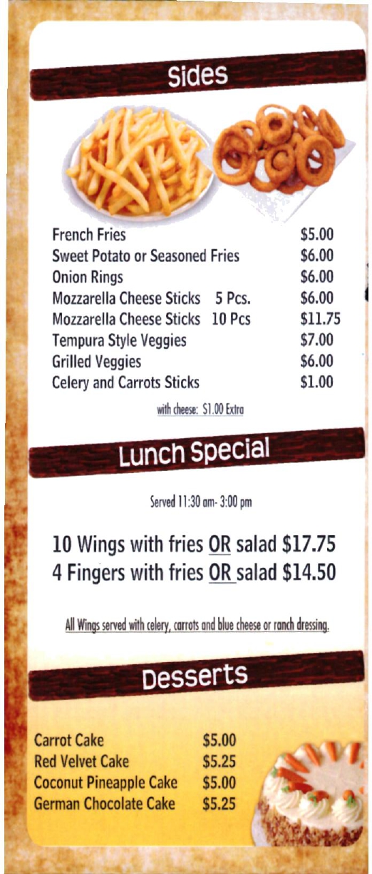 Wing Wagon Restaurant in Brooklyn / Official Menus & Photos