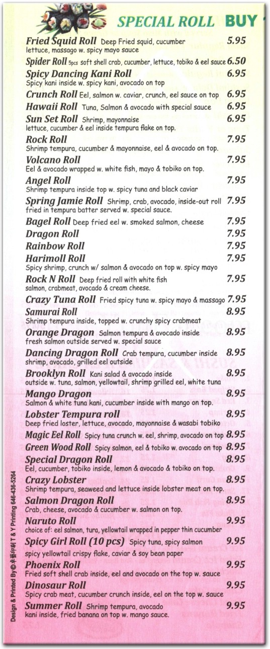 Wasabi Restaurant in Brooklyn / Official Menus & Photos