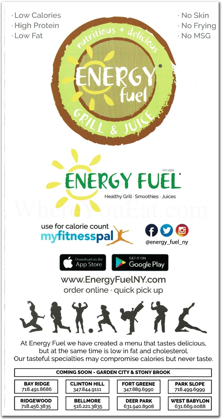 Energy Fuel Restaurant in Brooklyn / Official Menus & Photos