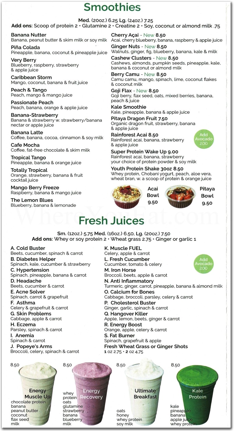 Energy Fuel Restaurant in Brooklyn / Official Menus & Photos