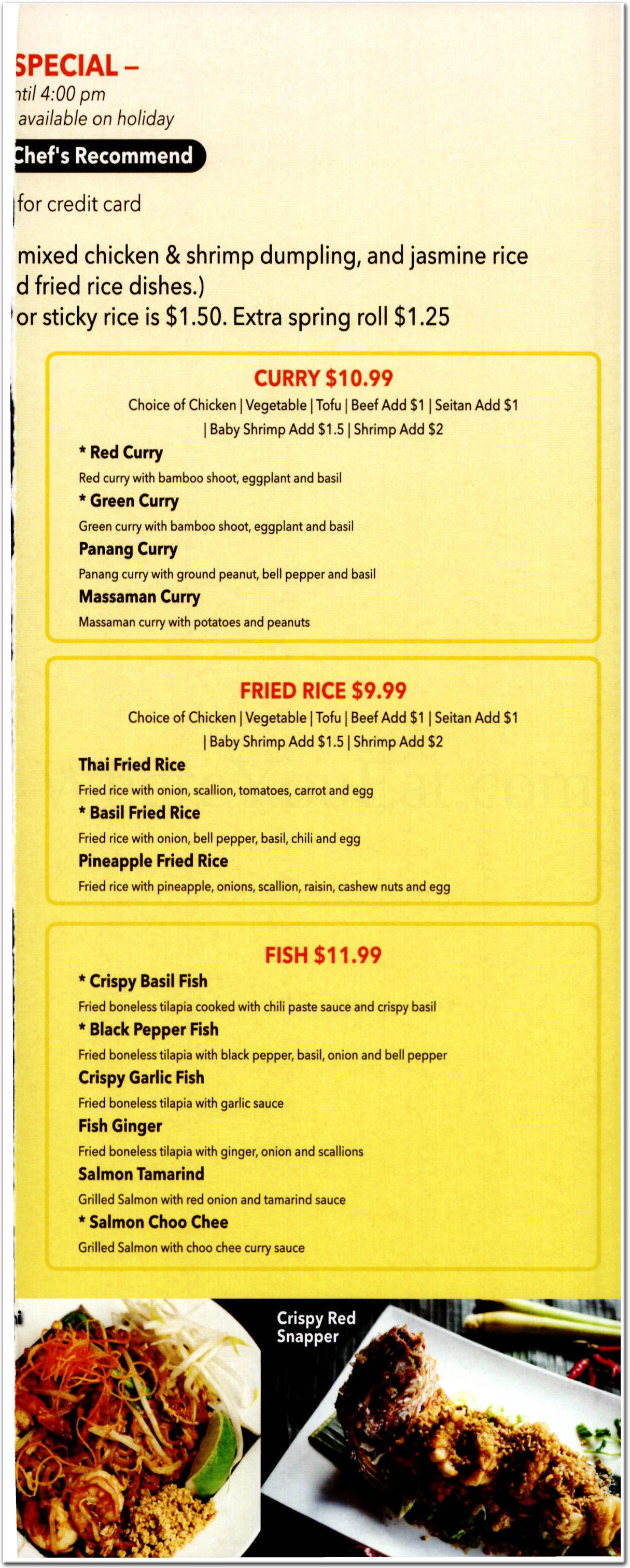 Rice Thai Kitchen Restaurant in Brooklyn / Official Menus & Photos