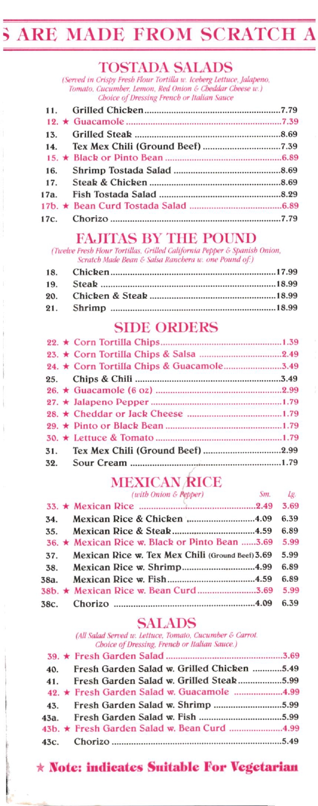 Happy Fresh Tortillas Grill Restaurant in Brooklyn / Official Menus