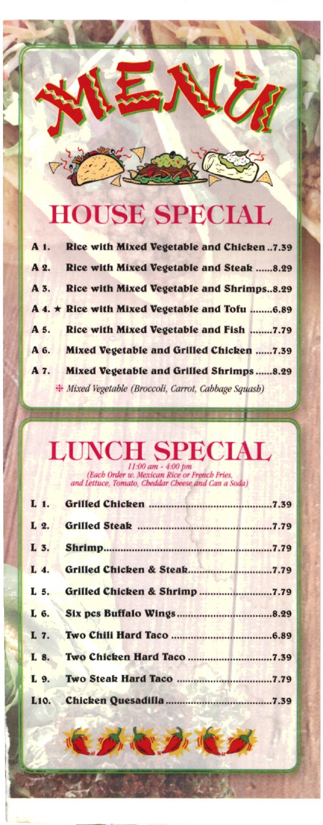 Happy Fresh Tortillas Grill Restaurant in Brooklyn / Official Menus