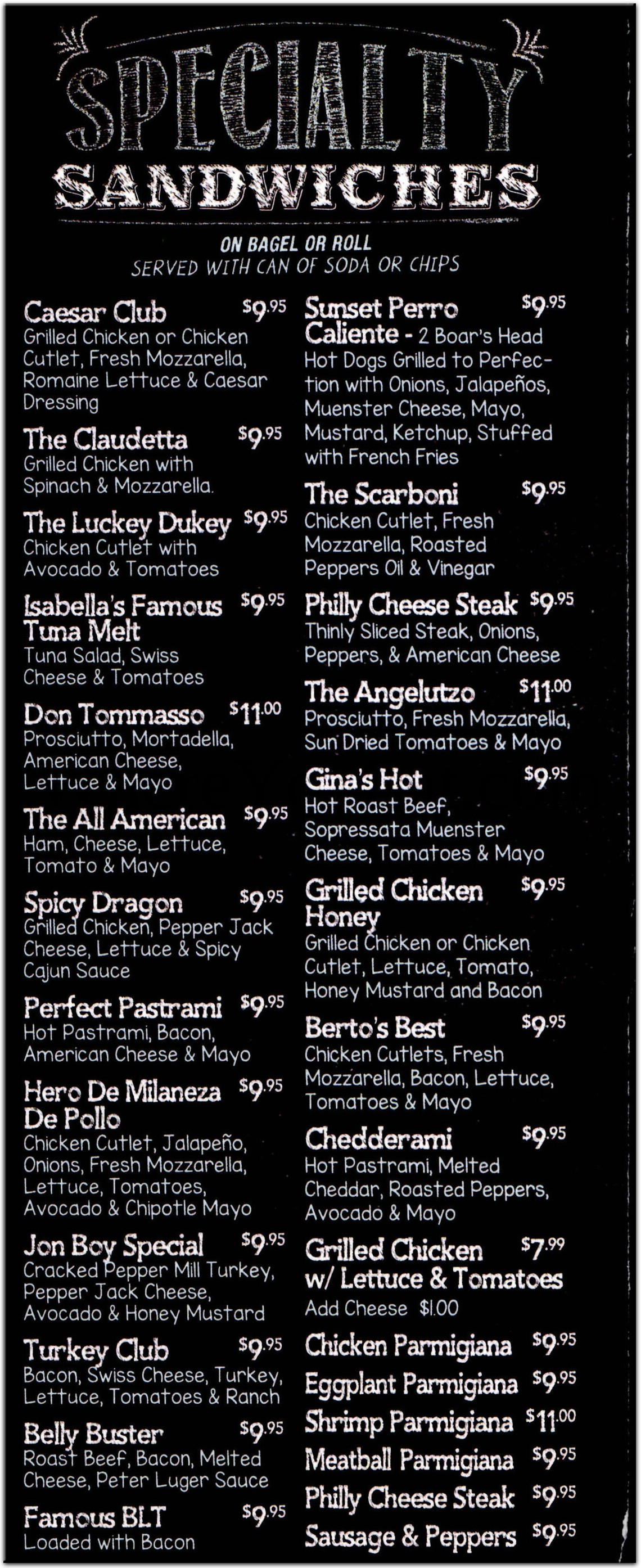 Sunset Bagels Restaurant in Brooklyn / Official Menus & Photos