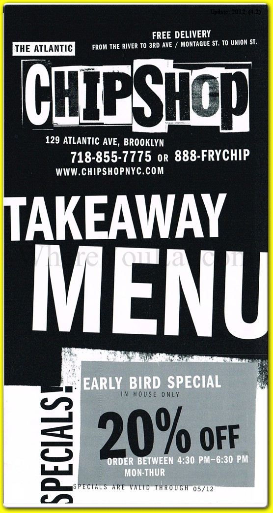 Chip Shop Restaurant in Brooklyn / Official Menus & Photos