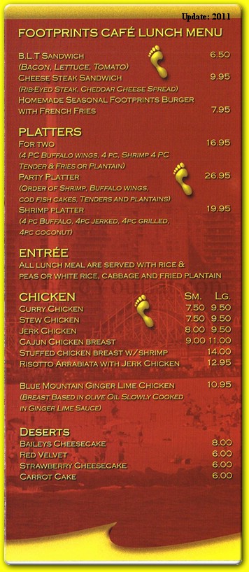 Footprints Cafe Restaurant In Brooklyn Official Menus Photos footprints-cafe-restaurant-in-brooklyn-official-menus-photos