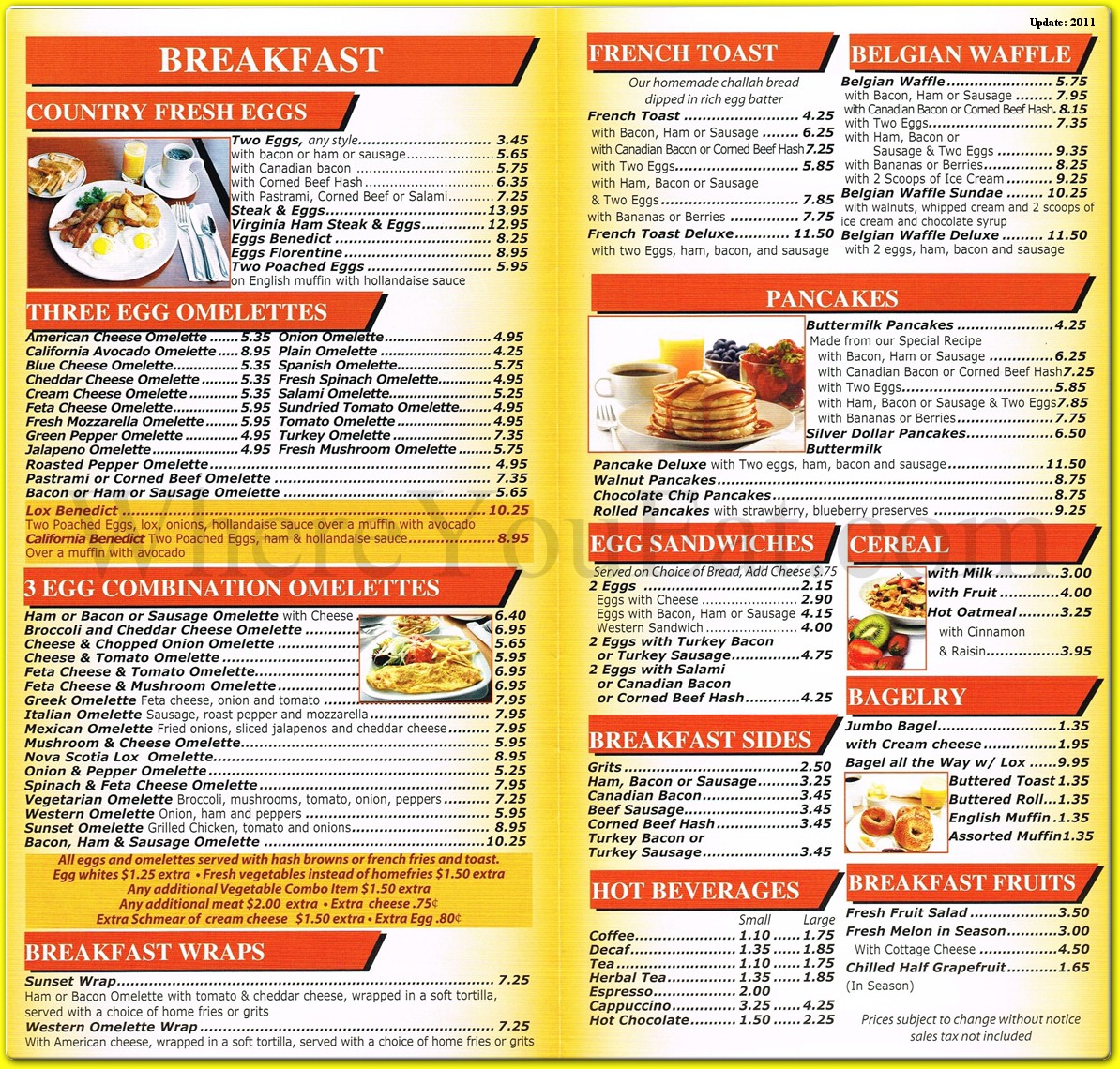 Sunset Diner Restaurant in Brooklyn / Official Menus & Photos