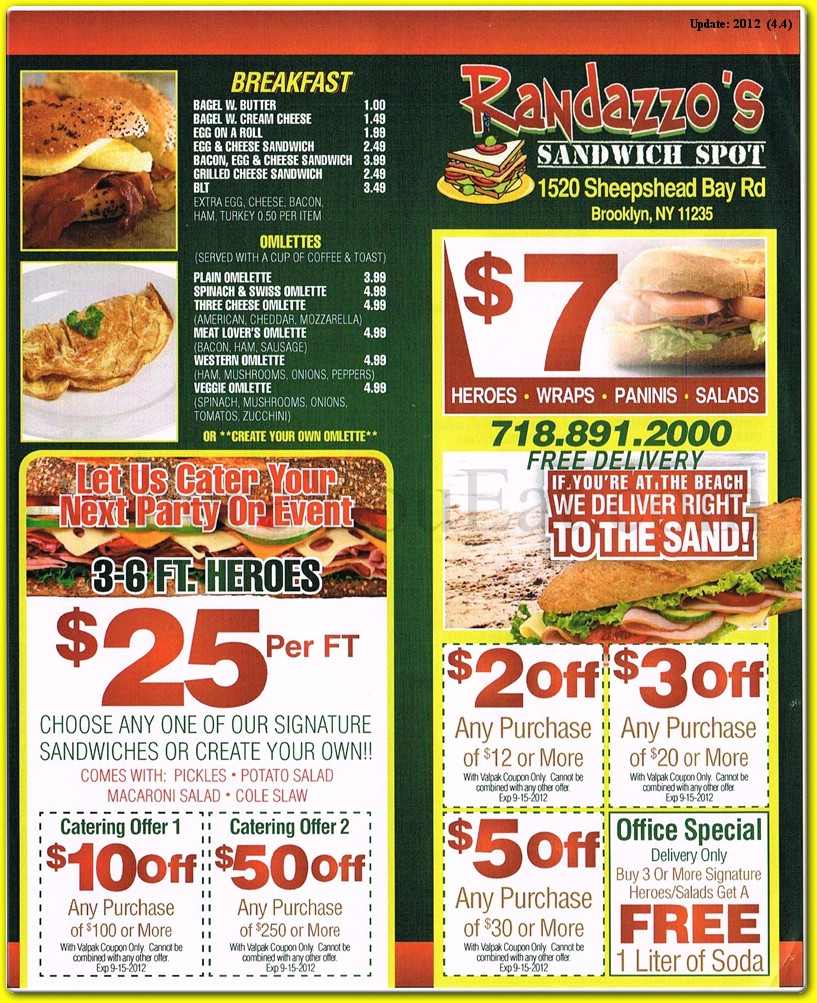 Randazzo's Restaurant in Brooklyn / Official Menus & Photos