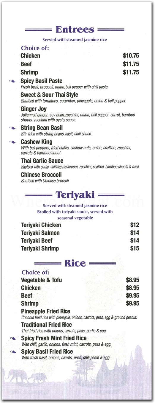 Thai Basil Restaurant in Brooklyn / Official Menus & Photos