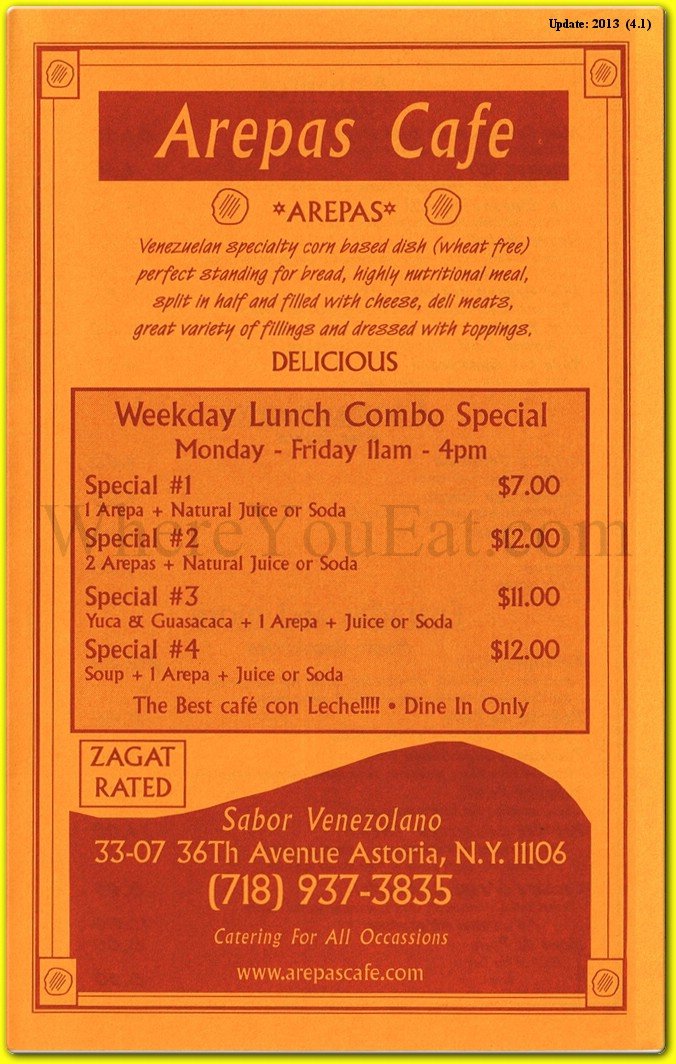 Arepas Cafe Restaurant In Queens Official Menus Photos arepas-cafe-restaurant-in-queens-official-menus-photos