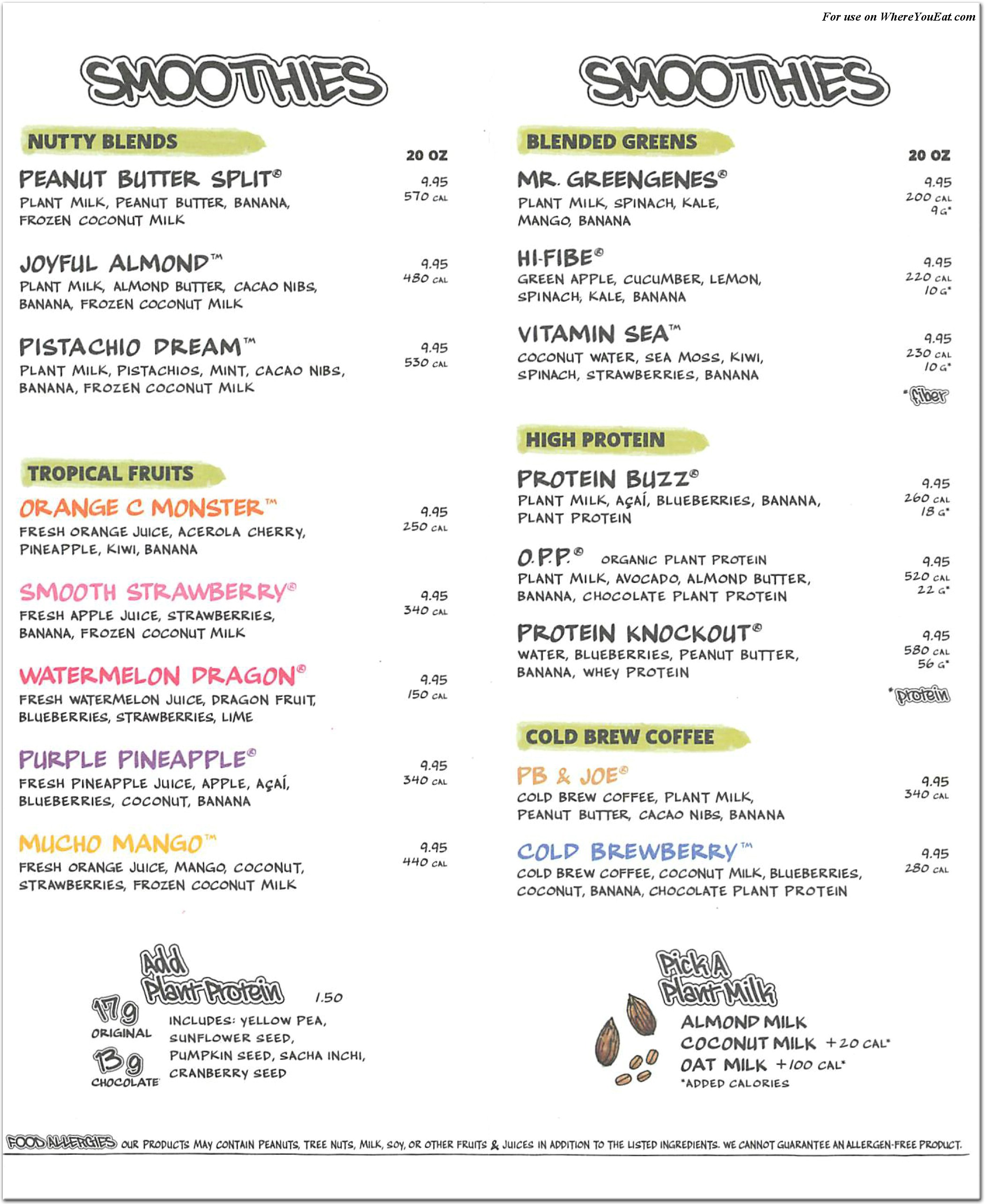Juice Generation Restaurant in Brooklyn / Official Menus & Photos