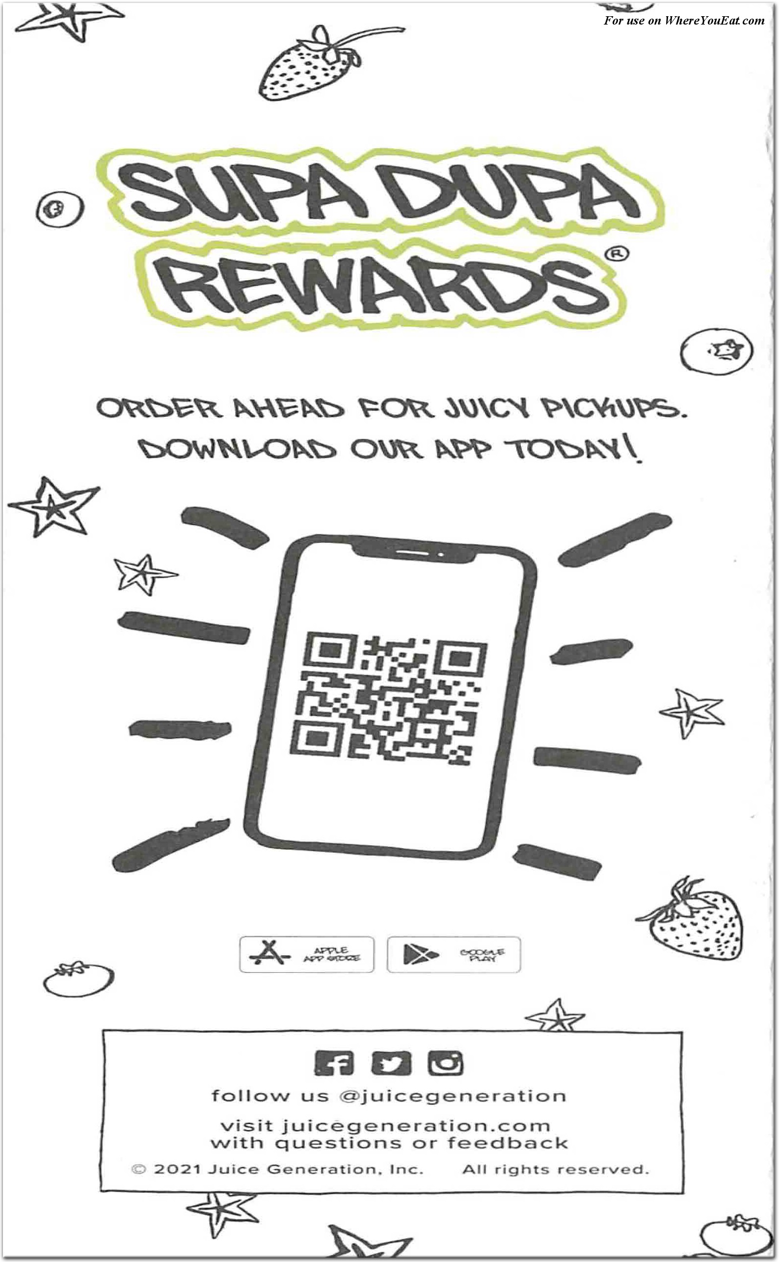 Juice Generation Restaurant in Brooklyn / Official Menus & Photos