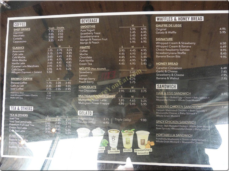 Caffe Bene Restaurant in Brooklyn / Official Menus & Photos