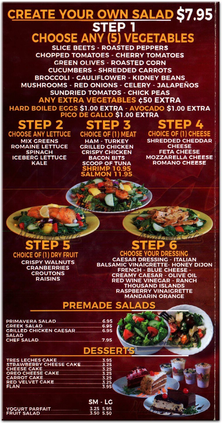 Madison Cafe Restaurant in The Bronx / Official Menus & Photos