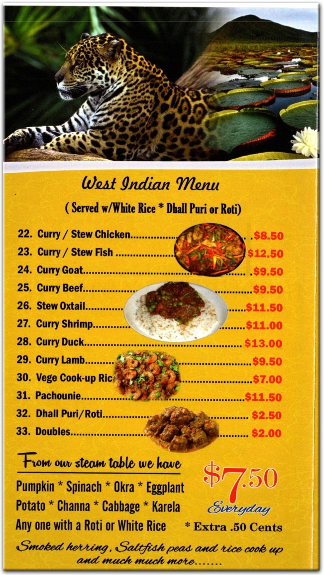 Kaieteur Restaurant in The Bronx / Official Menus & Photos