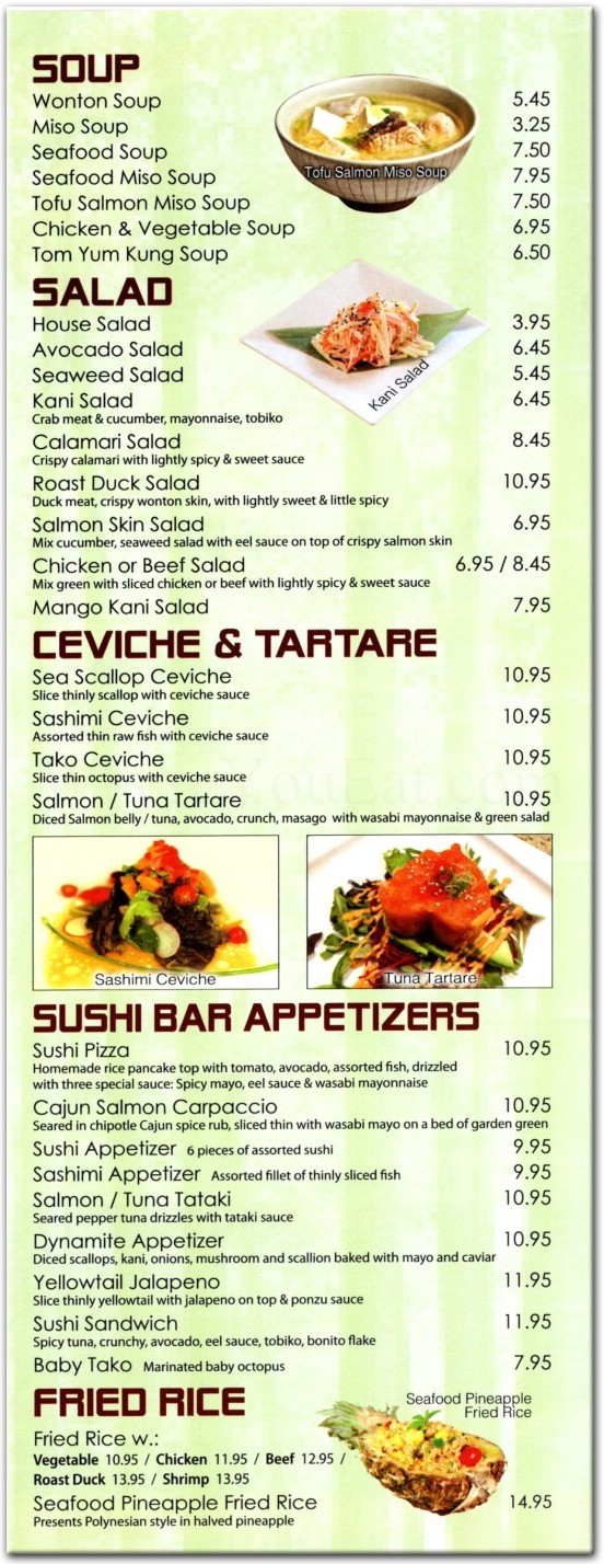 Bamboo Ya Restaurant in Queens / Official Menus & Photos