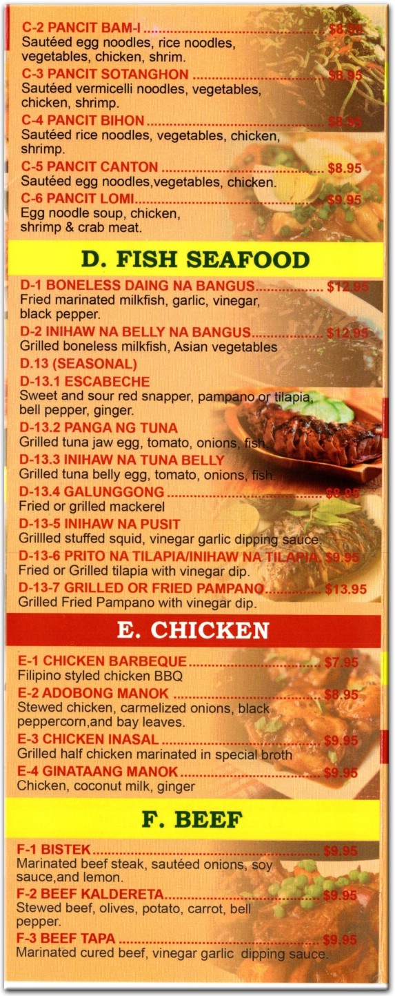 Kabayan Restaurant in Queens / Official Menus & Photos