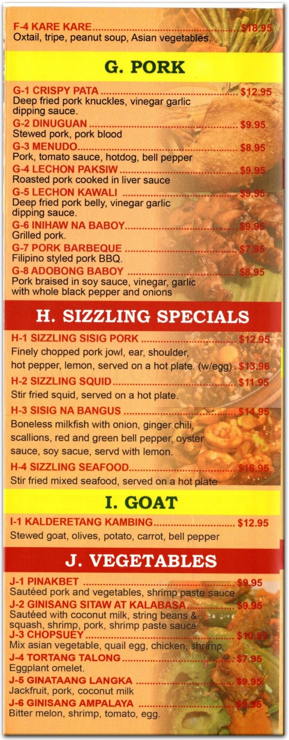 Kabayan Restaurant in Queens / Official Menus & Photos