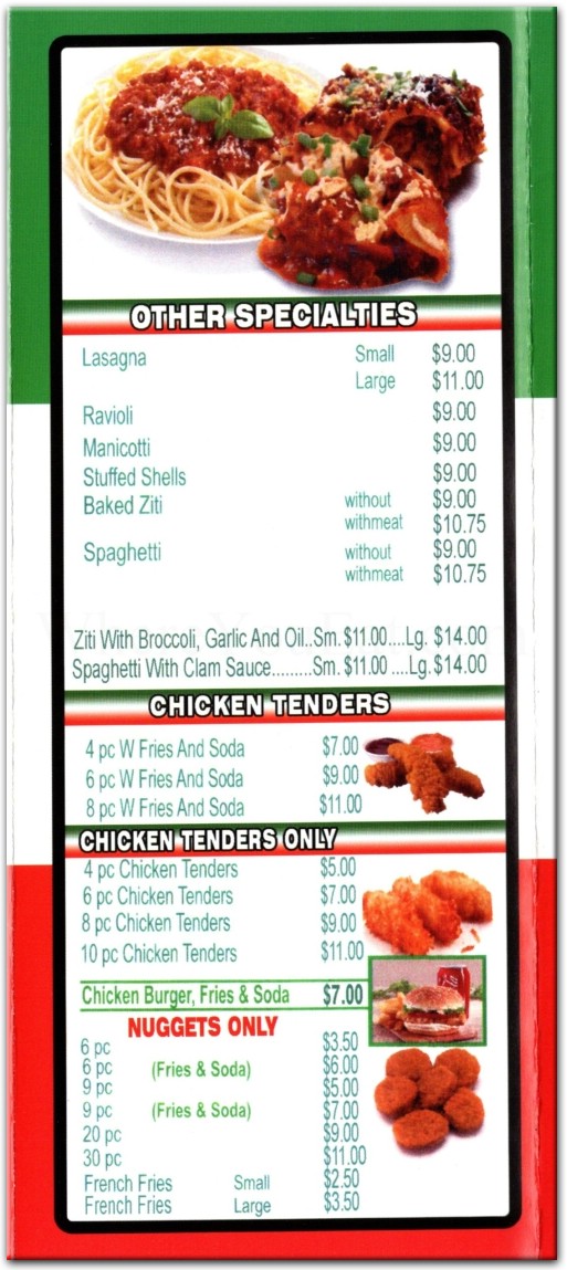 Bella Pizza Restaurant in The Bronx / Official Menus & Photos