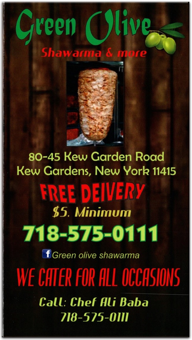 Green Olive Restaurant in Queens / Official Menus & Photos