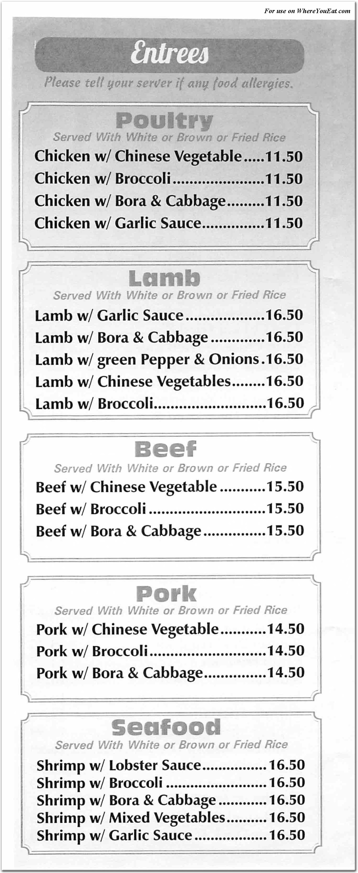 GT Rice Bowl Restaurant in Queens / Official Menus & Photos