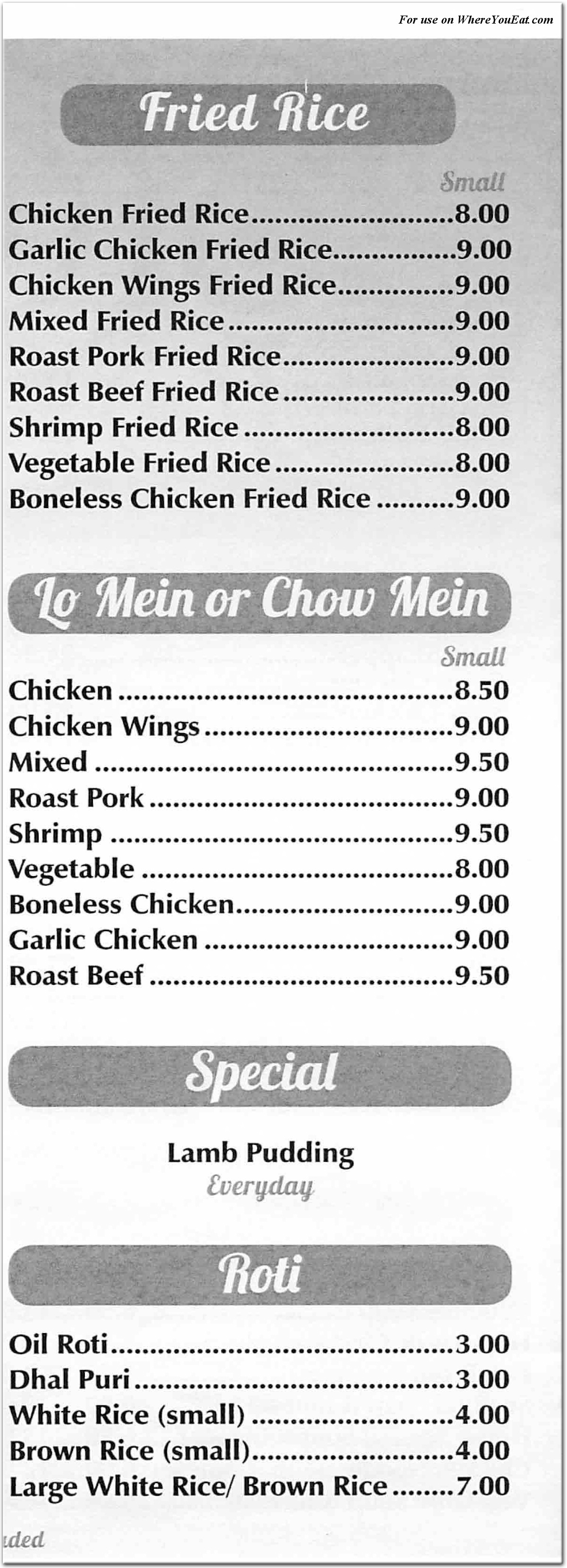 GT Rice Bowl Restaurant in Queens / Official Menus & Photos