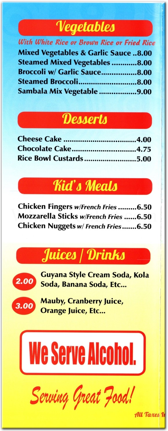 GT Rice Bowl Restaurant in Queens / Official Menus & Photos