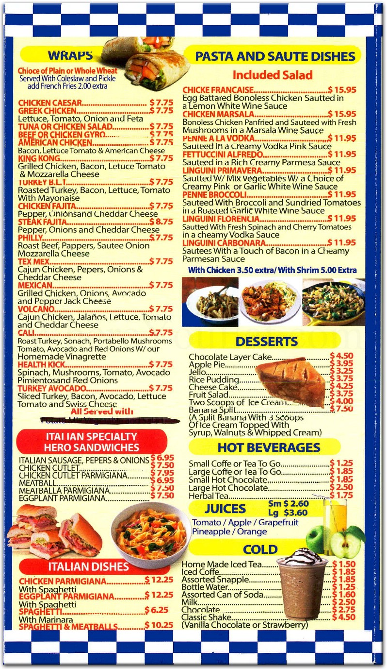 Blue Sky Restaurant in The Bronx / Official Menus & Photos