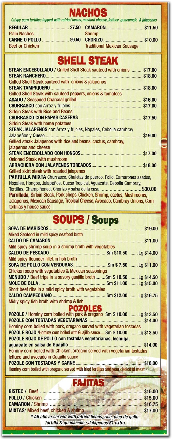 Jalapenos Restaurant in Brooklyn / Official Menus & Photos