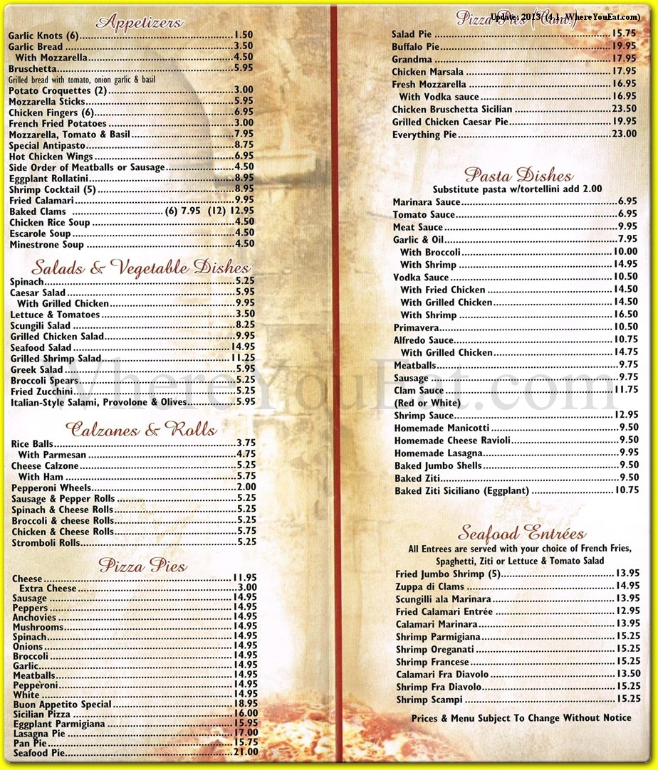 Amici Restaurant in Staten Island / Official Menus & Photos