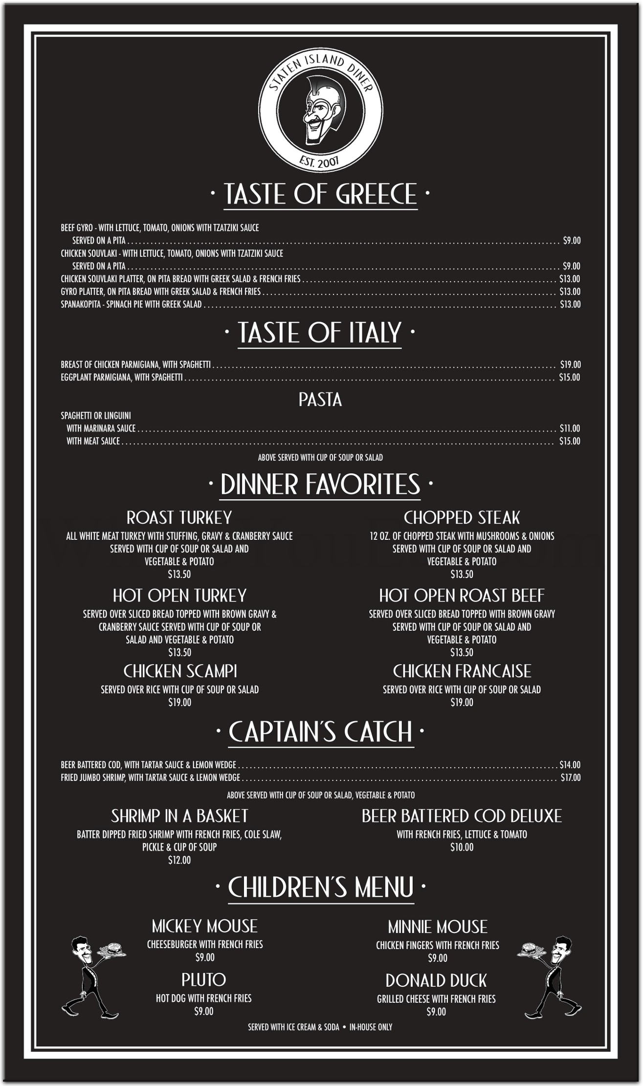 Staten Island Diner Restaurant in Staten Island / Official Menus & Photos