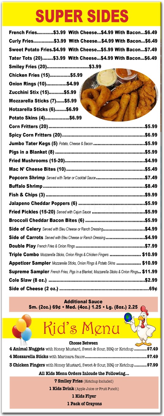 Wing World Restaurant in Staten Island / Official Menus & Photos